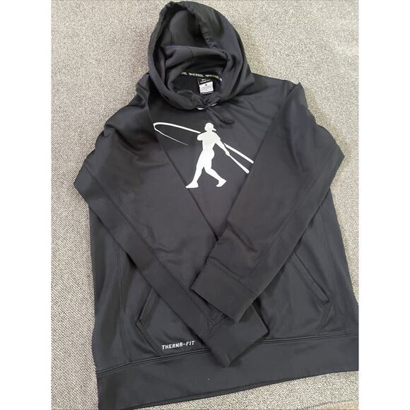 Nike BSBL Therma Fit Swingman Hoodie Ken Griffey Jr Seattle Mariners Black Med - Picture 3 of 7